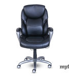 Serta - My Fit Executive Office Chair with Active Lumbar Support - Black
