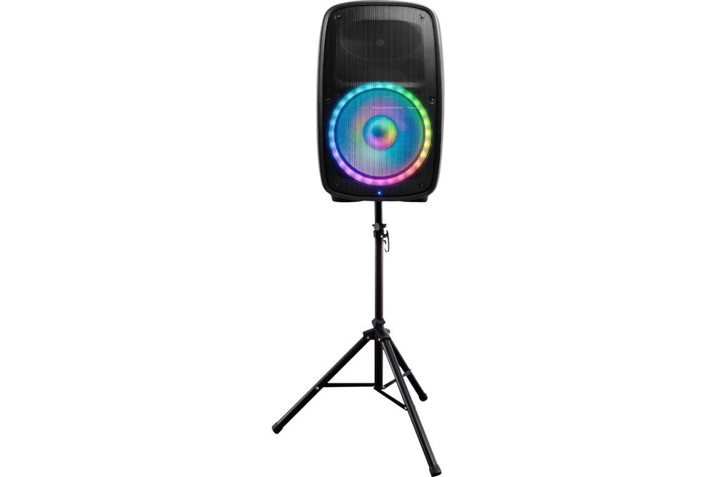 ION Audio - Total PA Glow Max- High-Power Bluetooth Speaker System with Lights - Black