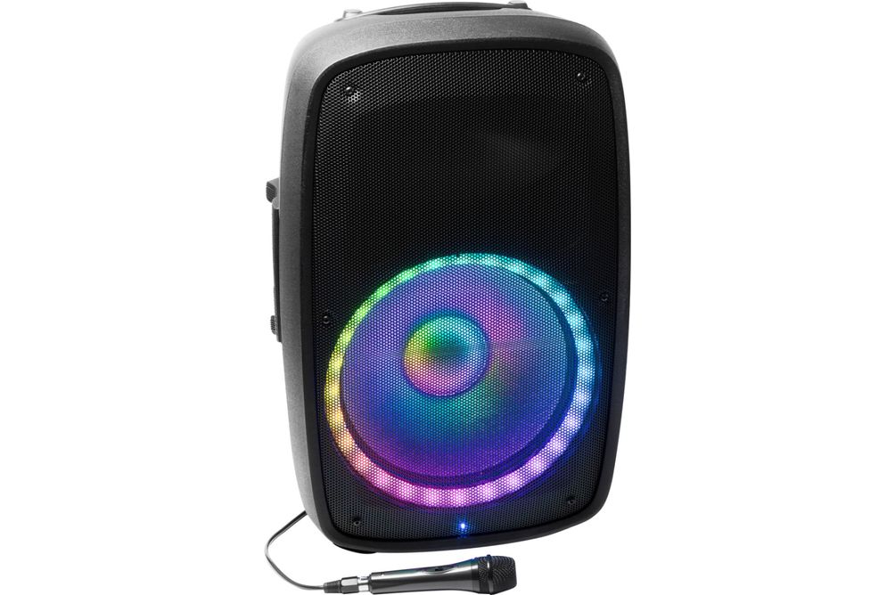 ION Audio - Total PA Glow Max- High-Power Bluetooth Speaker System with Lights - Black