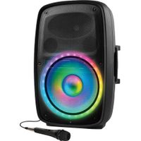 ION Audio - Total PA Glow Max- High-Power Bluetooth Speaker System with Lights - Black