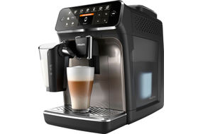 Philips 4300 Series Fully Automatic Espresso Machine with LatteGo Milk Frother, 8 Coffee Varieties