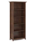 Simpli Home - Amherst 5 Shelf Bookcase - Russet Brown