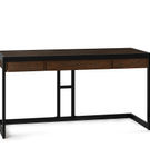 Simpli Home - Erina SOLID ACACIA WOOD Modern Industrial 60 inch Wide Writing Office Desk in - Farmh