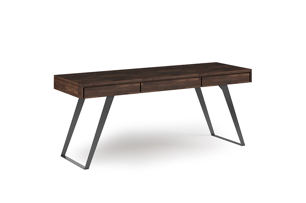 Simpli Home - Lowry Large Desk - Distressed Charcoal Brown