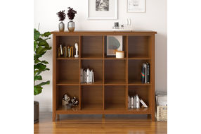 Simpli Home - Artisan 12 Cube Storage - Honey Brown