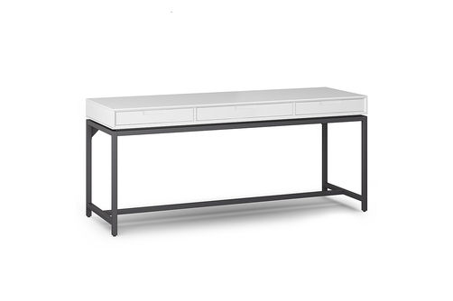 Simpli Home - Banting Mid Century Wide Desk - White