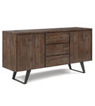 Simpli Home - Lowry Sideboard Buffet - Rustic Natural Aged Brown