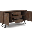 Simpli Home - Lowry Sideboard Buffet - Rustic Natural Aged Brown