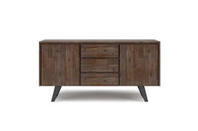 Simpli Home - Lowry Sideboard Buffet - Rustic Natural Aged Brown