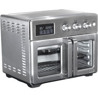Bella Pro Series - 12-in-1 6-Slice Toaster Oven + 33-qt. Air Fryer with French Doors - Stainless St