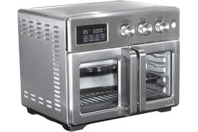 Bella Pro Series - 12-in-1 6-Slice Toaster Oven + 33-qt. Air Fryer with French Doors - Stainless St