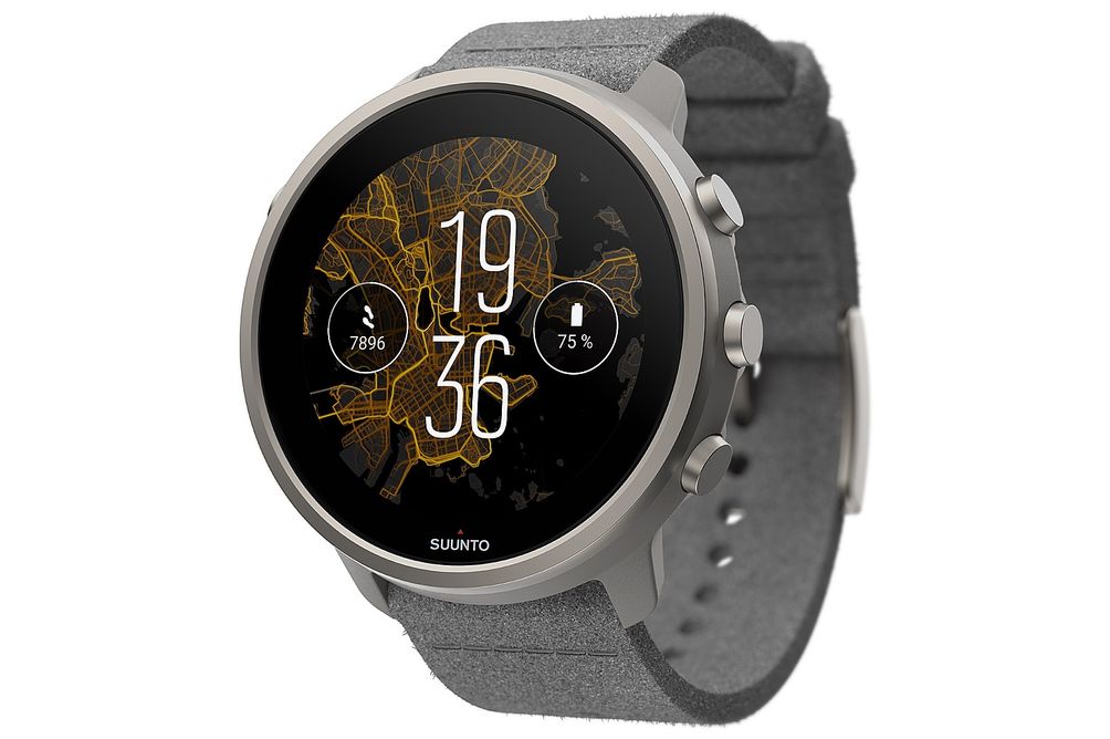 SUUNTO - 7 Titanium Sport Smartwatch GPS and Heart Rate Monitor - Stone Gray