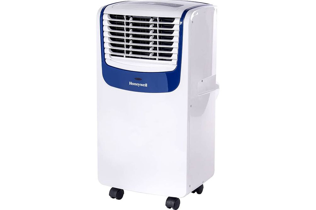 Honeywell - White/Blue 9,100 BTU Portable Air Conditioner - White/Blue