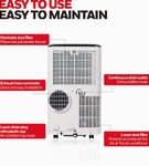 Honeywell - 10,000 BTU Smart Wi-Fi Portable Air Conditioner - Silver