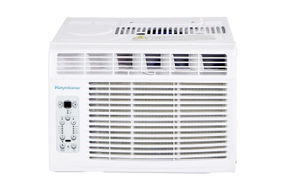 Keystone - 450 Sq. Ft. 10,000 BTU Window-Mounted Air Conditioner with Remote Control - White