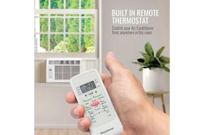 Keystone - 450 Sq. Ft. 10,000 BTU Window-Mounted Air Conditioner with Remote Control - White