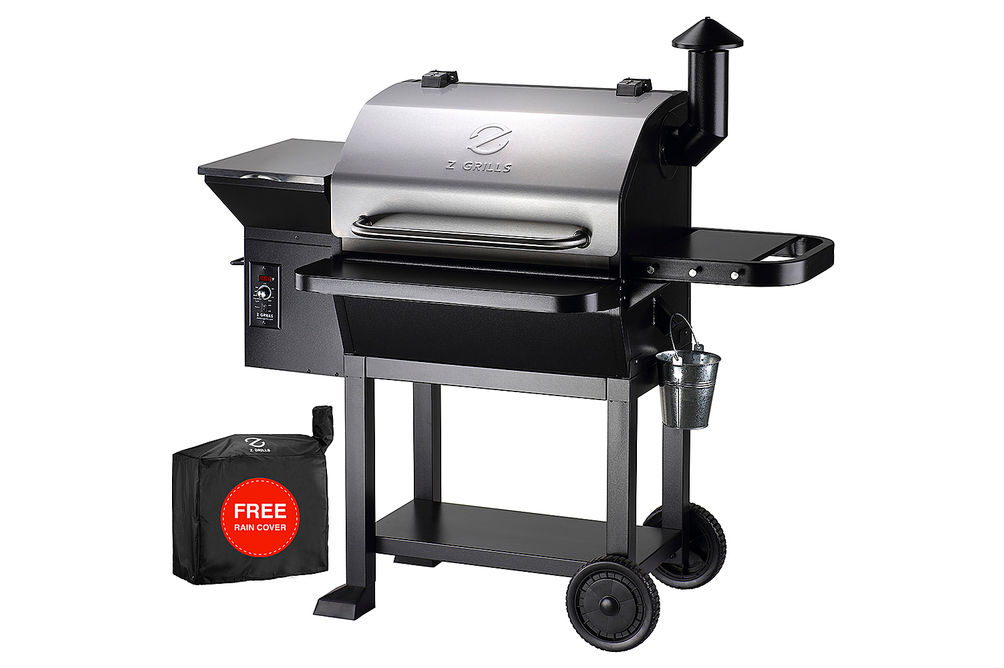 Z GRILLS - Wood Pellet Grill and Smoker 1060 sq. in. - Stainless Steel
