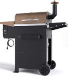 Z GRILLS - 600D Wood Pellet Grill and Smoker with Cabinet Storage - Bronze