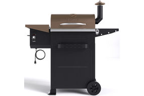 Z GRILLS - 600D Wood Pellet Grill and Smoker with Cabinet Storage - Bronze