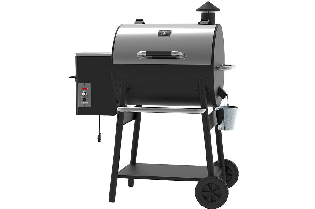 Z GRILLS - 550A Wood Pellet Grill and Smoker - Black