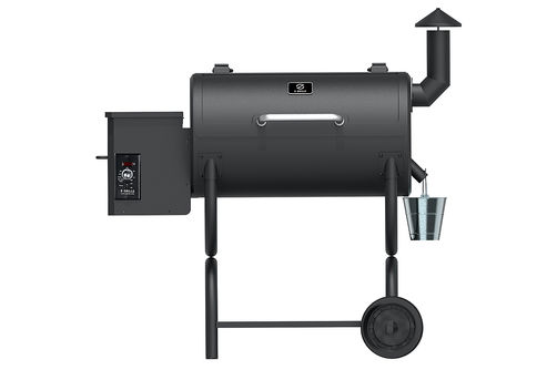 Z GRILLS - 550B Wood Pellet Grill and Smoker - Black