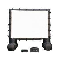 Total HomeFX - 1500 Outdoor Theater Kit with 108" Inflatable Screen and 40-Watt Bluetooth Speaker -
