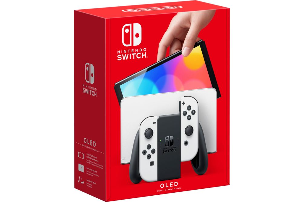 Nintendo - Switch OLED Model w/ White Joy-Con - White