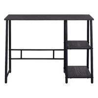 OSP Home Furnishings - Frame Works 40 Desk with Two Storage Shelves in Mocha Finish