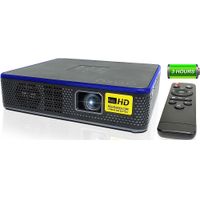 AAXA - M7 Mini DLP Projector, 4K Support, 3Hour Battery, Very Bright 1200 Lumens, 30,000 Hour LED,