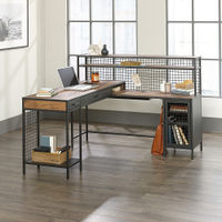 Sauder - Boulevard Caf L Shape Desk - Vintage Oak Finish