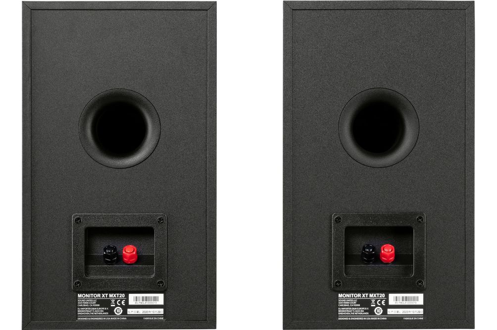 Polk Audio - Monitor XT20 Bookshelf Speaker Pair - Midnight Black