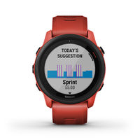 Garmin - Forerunner 745 GPS Smartwatch 30mm Fiber-Reinforced Polymer - Magma Red