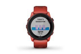 Garmin - Forerunner 745 GPS Smartwatch 30mm Fiber-Reinforced Polymer - Magma Red