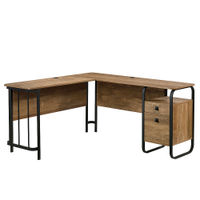 Sauder - Station House L-Desk - Etched Oak