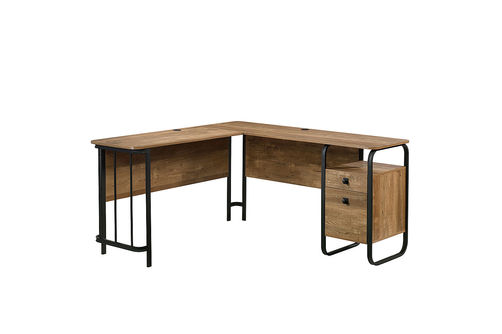 Sauder - Station House L-Desk - Etched Oak