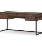 Simpli Home - Richmond solid acacia wood Modern Industrial 60 inch Wide Desk - Rustic Natural Aged