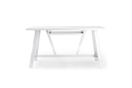 Simpli Home - Dylan solid wood Industrial 60 inch Wide Writing Office Desk - White