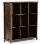 Simpli Home - Acadian 9 Cube Bookcase and Storage Unit - Brunette Brown