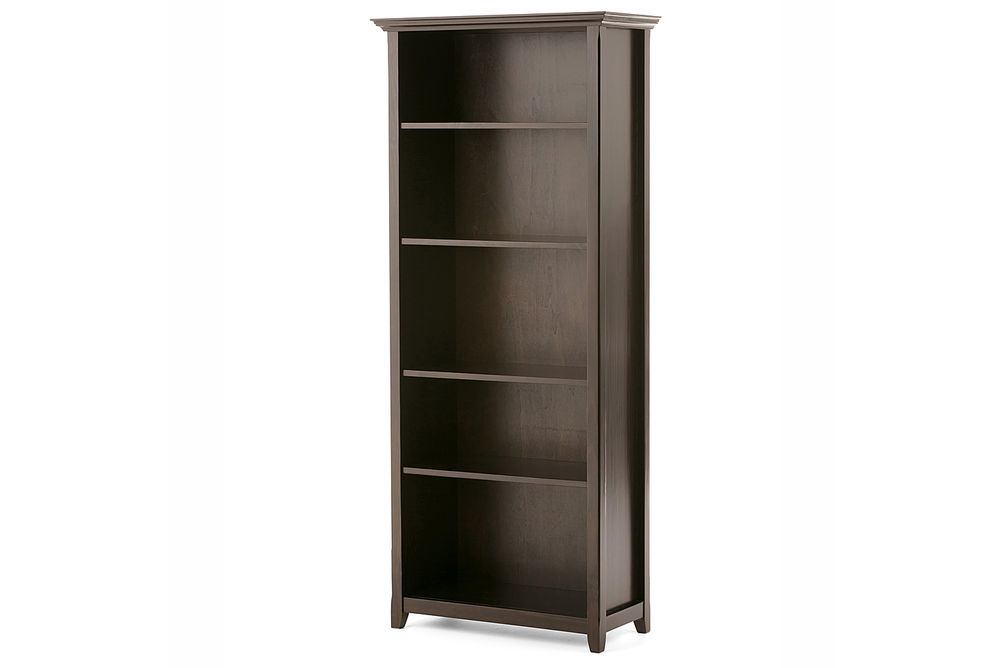 Simpli Home - Amherst 5 Shelf Bookcase - Hickory Brown