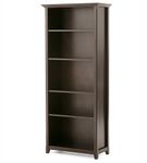 Simpli Home - Amherst 5 Shelf Bookcase - Hickory Brown