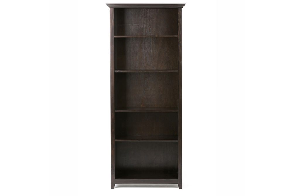 Simpli Home - Amherst 5 Shelf Bookcase - Hickory Brown