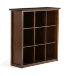 Simpli Home - Artisan 9 Cube Bookcase and Storage Unit - Russet Brown