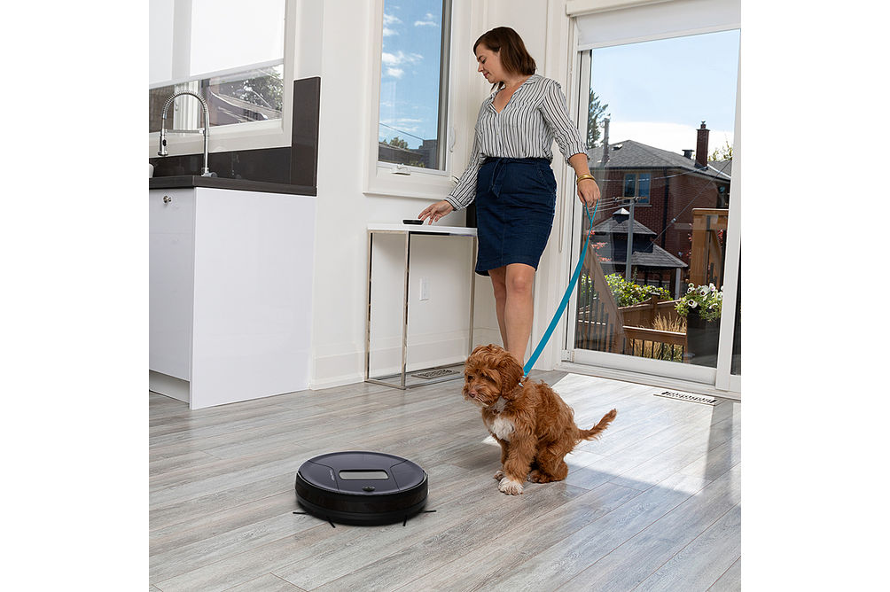 bObsweep - PetHair Vision PLUS Wi-Fi Connected Robot Vacuum & Mop - Blackberry