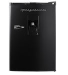 Frigidaire - Retro Compact Mini Fridge, Chrome Handles, 4.5 Cu Ft, Built-in Water Dispenser - Black