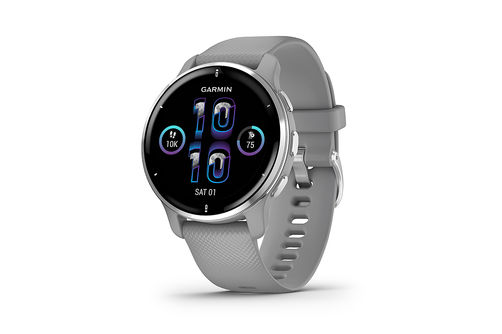 Garmin - Venu 2 Plus GPS Smartwatch 43 mm Fiber-reinforced polymer - Silver