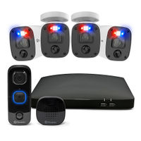 Swann - Enforcer New Home Security Starter Kit 4-Channel, 4-Camera Indoor/Outdoor Wired 4K Ultra HD