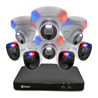 Swann - Enforcer 8-Channel, 8-Camera Indoor/Outdoor Wired 4K Ultra HD 2TB DVR Security System - Whi