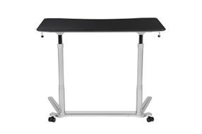 Flash Furniture - Merritt Rectangle Contemporary Laminate Sit and Stand Desk - Black