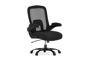 Flash Furniture - Hercules Contemporary Mesh Big & Tall Swivel Office Chair Adjustable Lumbar - Bla