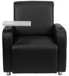 Flash Furniture - George Rectangle Contemporary Leather/Faux Leather Tablet Arm Chair - Upholstered